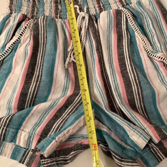 BRIGGS Linen Blend Striped Women’s Shorts Size M - Picture 4 of 11